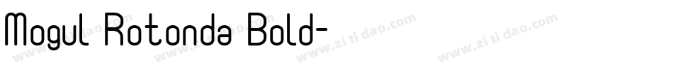Mogul Rotonda Bold字体转换